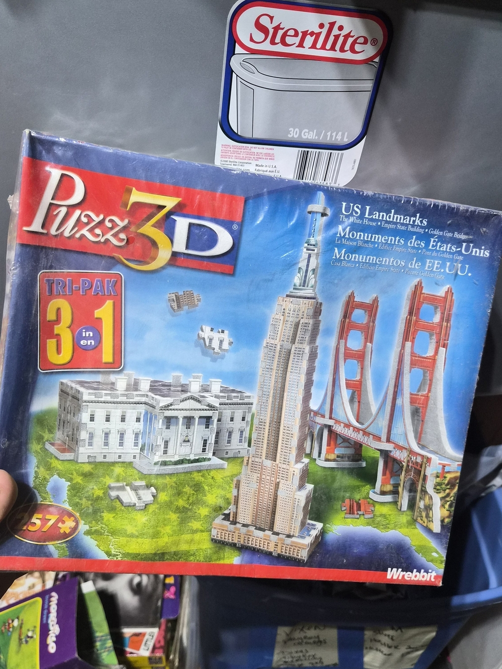 Puzz 3D US Landmarks Tri-Pak 3-in-1 Puzzle Set